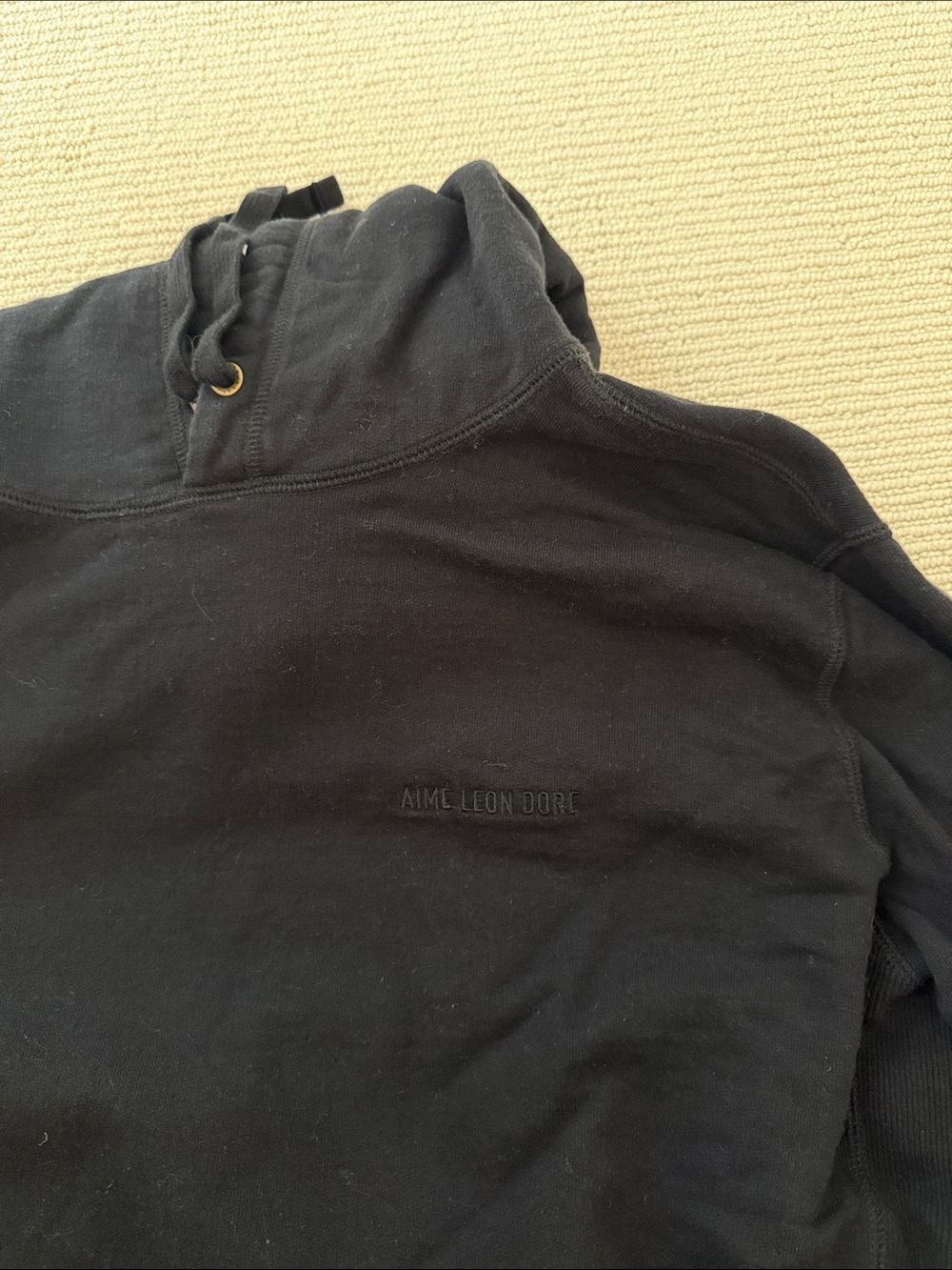 Aime Leon Dore Black Hooded Pullover - Picture 2 of 3